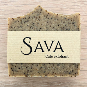 Savon exfoliant au café