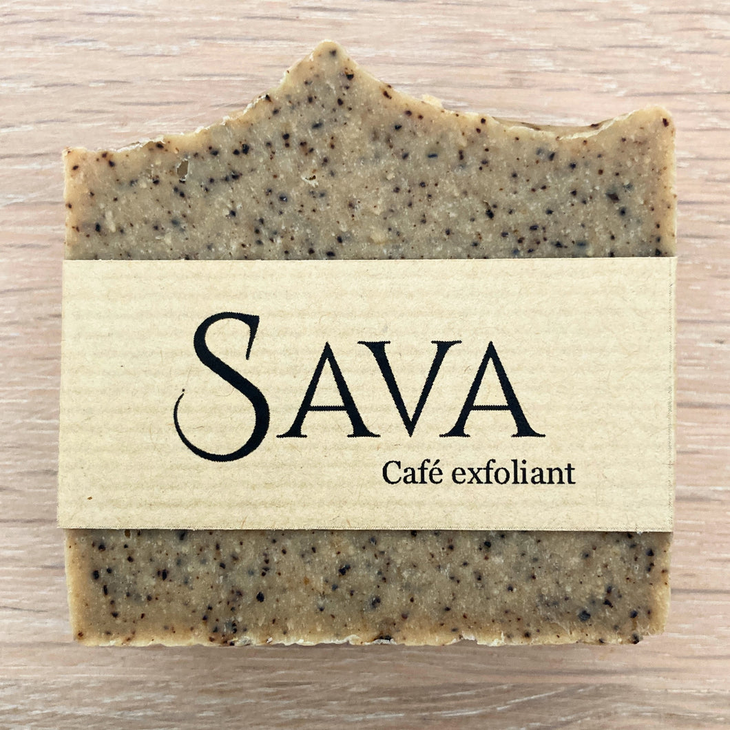 Savon exfoliant au café